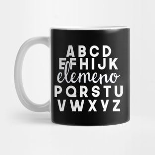 Elemeno Teacher Alphabet Mug